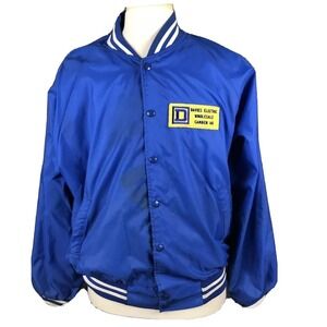 Hartwell Vintage 70s Satin Bomber Jacket Davies Electric Camden AR Men's XL Coat